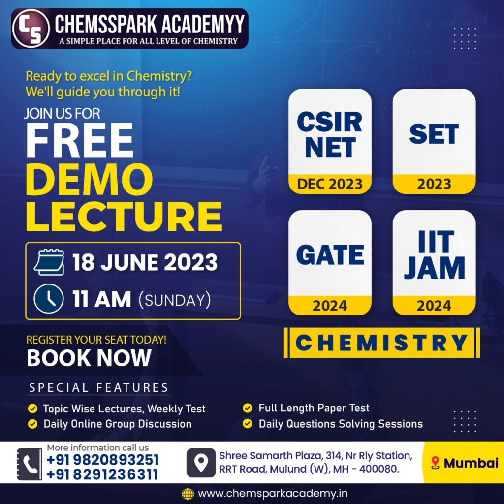 Free Demo Lecture CSIR-NET, SET, GATE, IIT-JAM